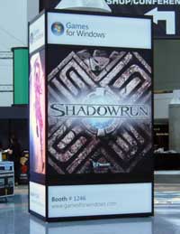 Photo du pod Shadowrun pour Windows à l'E3 ©Gamekult