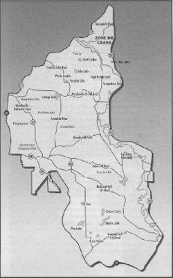 Carte du district de Redmond
