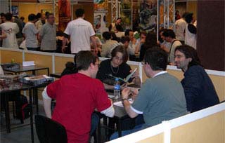 Photo d'un partie de démo de Shadowrun à la GenCon Paris 2006