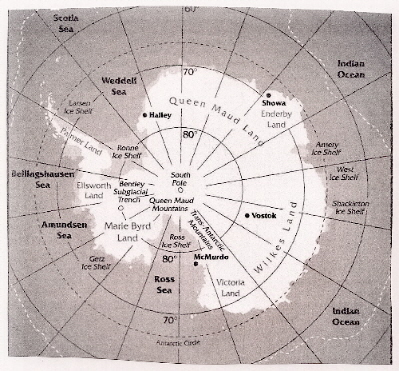 Carte Antarctique